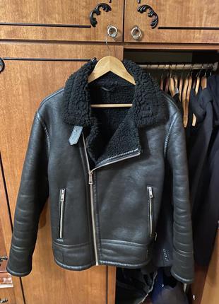 Дубленка зимняя zara