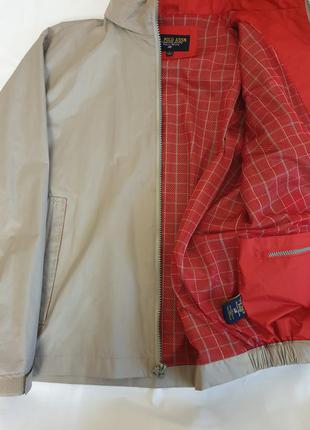 Демисезонная мужская куртка u.s. polo assn бежевого цвета2 фото