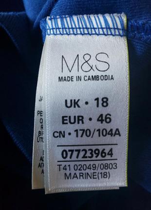 Новый синий лонгслив m&amp;s 18 u94 фото