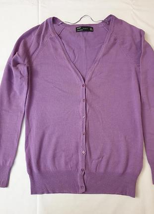 Модный сиреневая кардиган zara