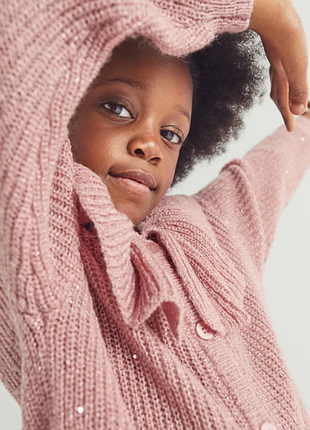 Кардиган з круглим коміром і воланом zara