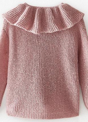 Кардиган з круглим коміром і воланом zara 5
