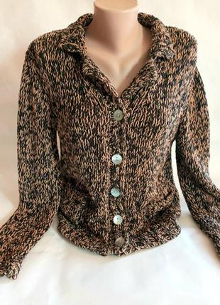 Кофта джемпер пуловер бабушкин/бабушкина меланж под винтаж винтажная ashley brooks1 фото