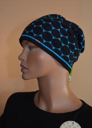 Шапка тонкая теплая шерстяная