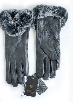 Перчатки .женские перчатки felix с мехом размер7,5-83 фото