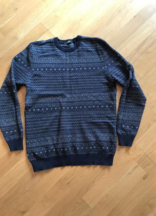 Теплий светр чоловічий класичний3 фото