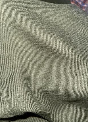 Рубашка цвет хаки 💯 % вискоза с накладными карманами 🌷6 фото