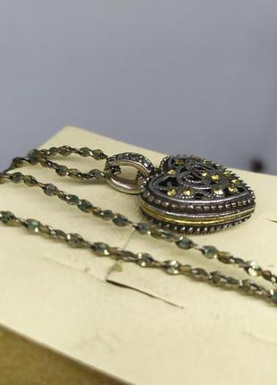 Кулон сердце на цепочке