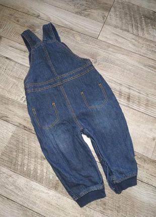 😍 відмінний комплект, тепла жилетка на блискавці + джинсовий комбінезон, джинси7 фото