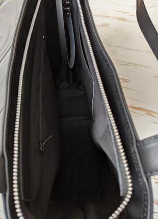 Сумка с ручной вышивкой, кожаная сумка, шкіряна сумка, сумка-шопер4 фото
