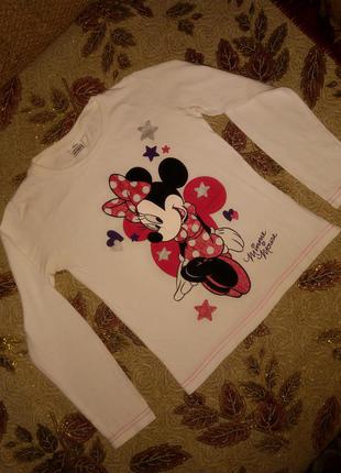 Класний ошатний реглан світшот disney minnie mouse