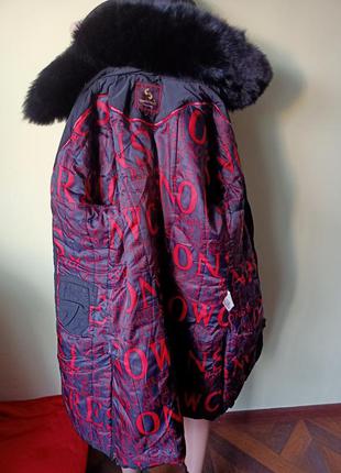 Зимова куртка пальто жіноче, зимова з капюшоном3 фото