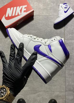 Кросівки nike air jordan 1 retro high court purple3 фото