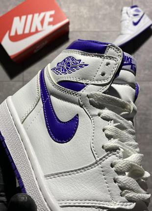 Кросівки nike air jordan 1 retro high court purple4 фото