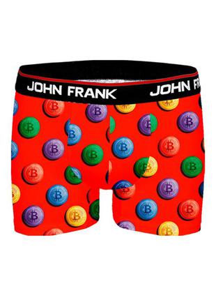 Трусы боксеры john frank с новогодним принтом