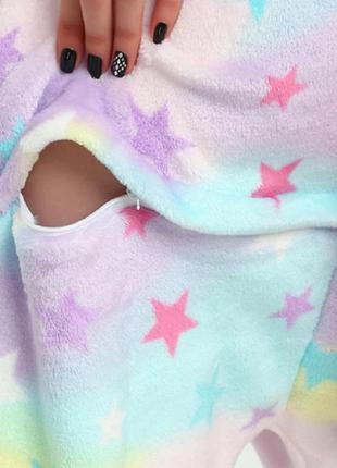 Кигуруми пижама цельная звездный единорог на замочке4 фото
