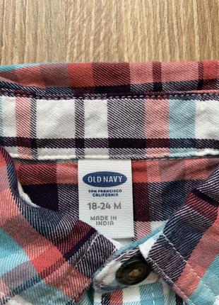 Сорочка old navy 18-24 , фирменная рубашка3 фото