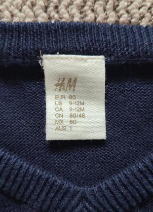 Рубашка с жилеткой h&m 80см, 9-12мес4 фото