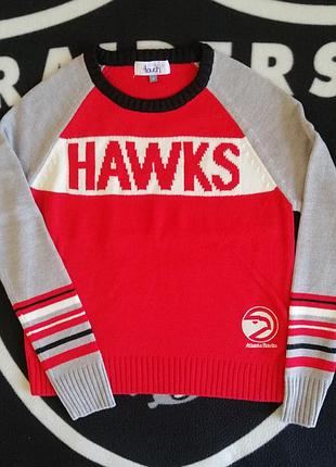 Оригинал. мягкий женский свитер touch by alyssa milano x hardwood classics x nba atlanta hawks.