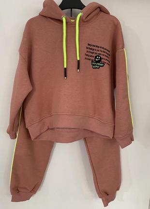 Тёплый костюм на флисе р. 110, 116, 122