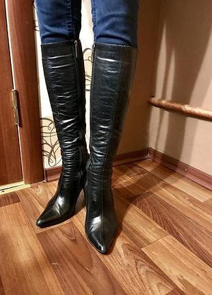 Классические кожаные сапоги