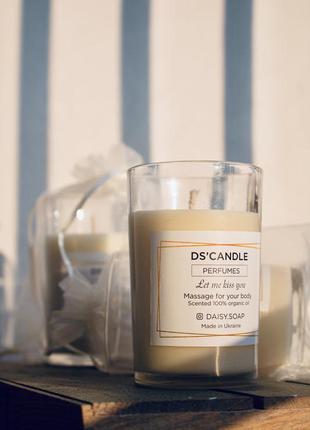 Парфюмированная массажная соевое свеча