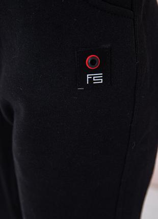 Спорт штаны женские на флисе цвет черный6 фото