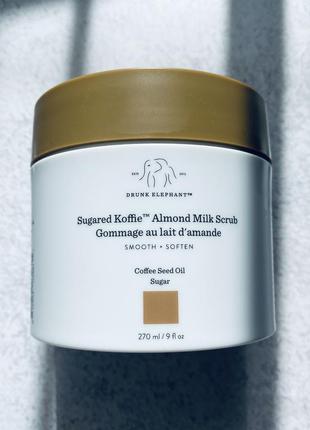 Скраб для тіла drunk elephant sugared koffie™ almond milk body scrub