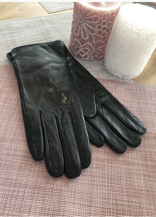 Перчатки .женские кожаные перчатки размер большой (8)7 фото