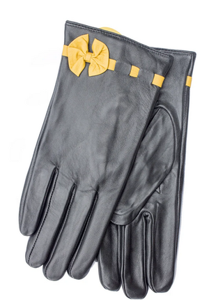 Перчатки. женские кожаные перчатки размер: большой l(8.5)1 фото