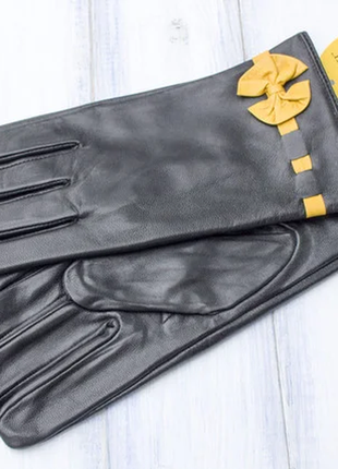 Перчатки. женские кожаные перчатки размер: большой l(8.5)4 фото