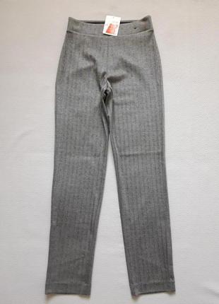 Стильные трикотажные стрейчевые брюки принт ёлочка m&s3 фото