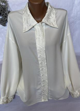 Шикарна сорочка , блуза з мереживом