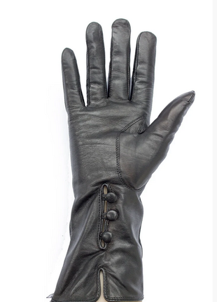 Перчатки. женские кожаные удлиненные перчатки размер: маленький s( 6.5)2 фото
