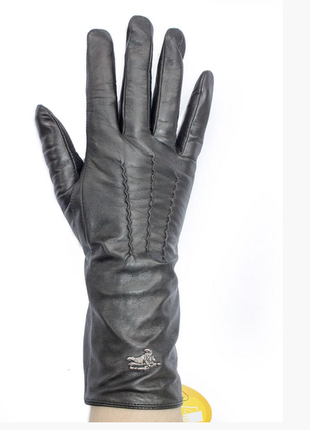 Перчатки. женские кожаные удлиненные перчатки размер: маленький s( 6.5)3 фото