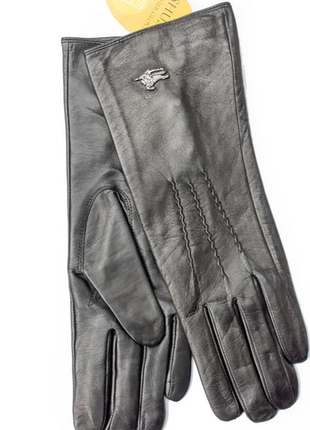 Перчатки. женские кожаные удлиненные перчатки размер: маленький s( 6.5)10 фото