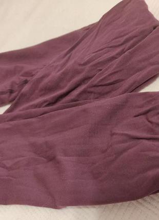 Стильные яркие колготы лосины леггинсы без носка лиловые сливва буряк марсала3 фото