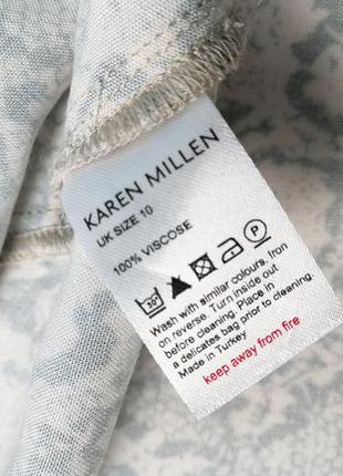Брендовое вискозное  платье-рубашка karen millen8 фото