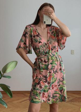 Плаття в квітковий принт h&m2 фото