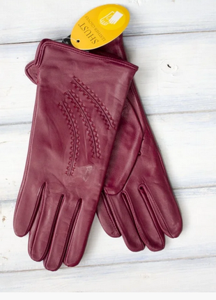 Жіночі шкіряні рукавички розмір: 7,5-8.