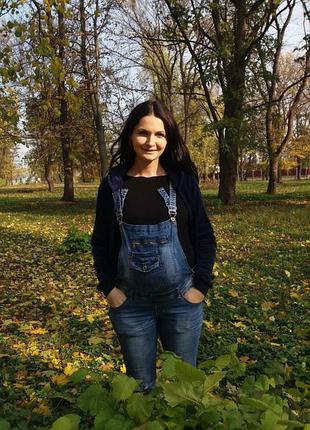 Джинсовий комбєз для вагітних