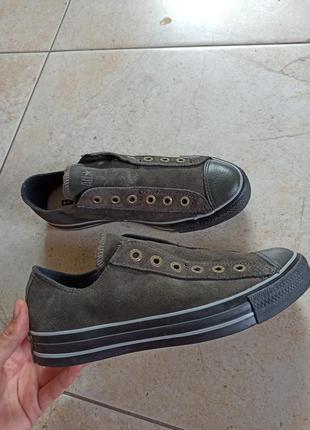 Замшевые кеды converse