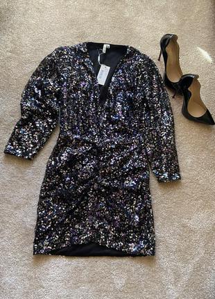 Блестящее платье nly trend