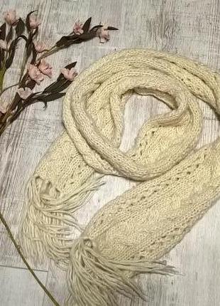 Теплющий масляный шарф-снуд/удав крупной вязки от h&m4 фото