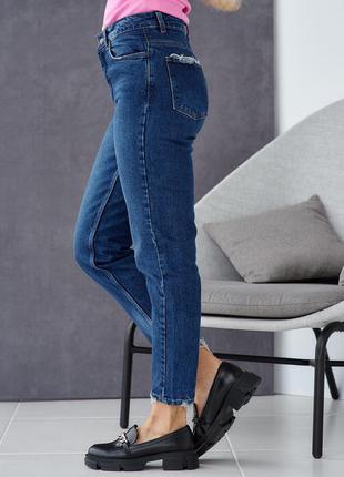 Джинси mom fit жіночі мом5 фото
