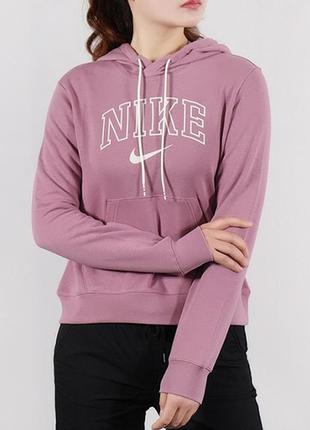 Женская кофта running nike swoosh nsw с лампасами свитшот