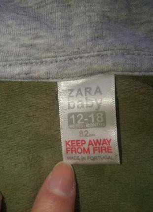 Кофта з капюшоном zara baby на 12-18 місяців2 фото