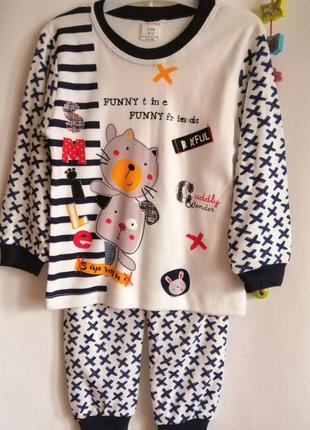 Детская трикотажна пижама.пижама детская хлопковая ,трикотажная мальчик-девочка 3-5лет