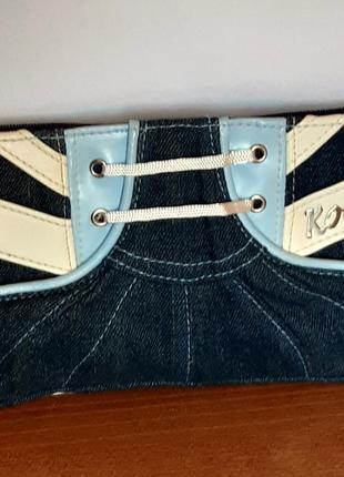 Оригинальная, джинсовая косметичка от бренда kookai  из сша1 фото