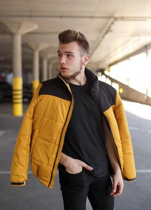 Куртка чоловіча демісезонна ".vidlik" жовто-чорна
